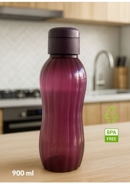 Suluk 2'li Set Su Şişesi Bpa Free Okul Suluğu Pp-5 Suluk Spor Okul Ofis Suluğu Mürdüm-Mavi 900 ml modelleri