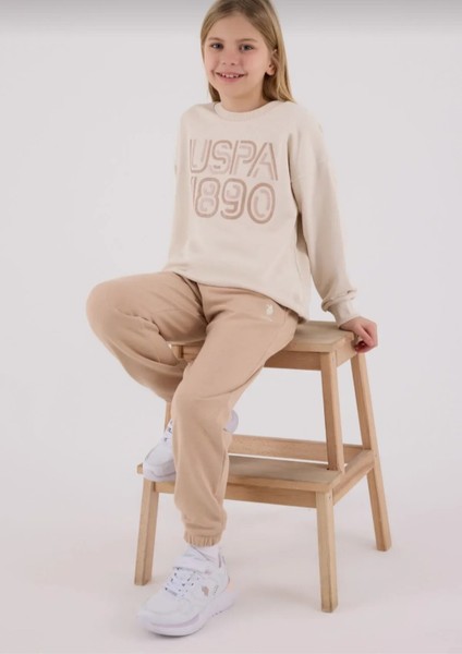 U.s. Polo Assn Kız Çocuk Bej Eşofman Takımı fiyatları