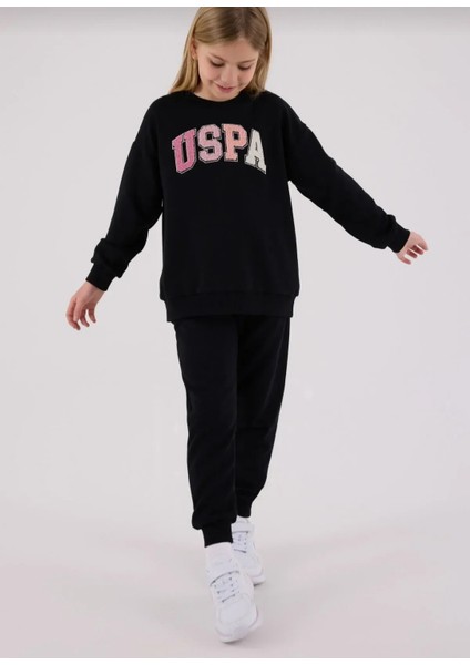 U.s. Polo Assn Kız Çocuk Siyah Eşofman Takımı modelleri