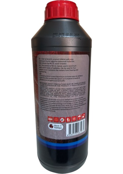 Antifiriz Kırmızı Organik -56 Derece 1.5 Litre fiyatları