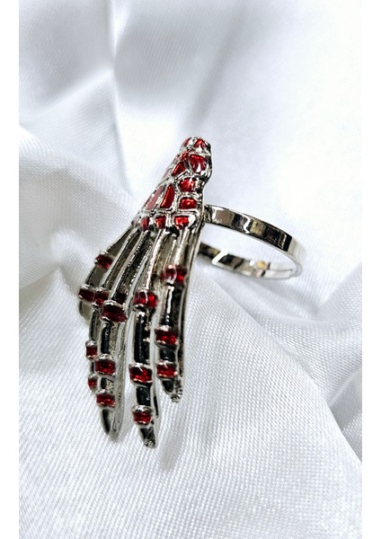 Ayarlanabilir Kırmızı Iskelet Yüzük modelleri