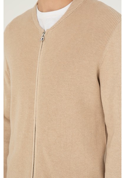 Erkek Kum Melanj Hırka (Triko) 50293528-VR123