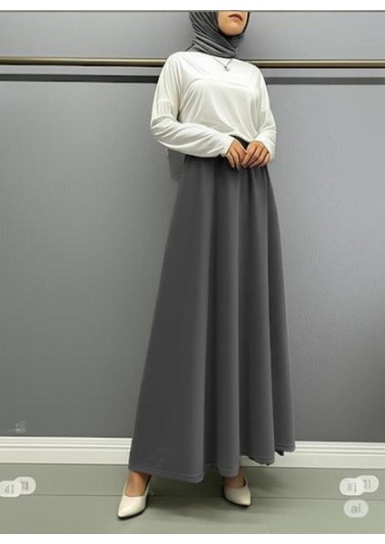 Scuba Krep Bel Lastikli Kloş ETEK(93-94CM Uzunluk)