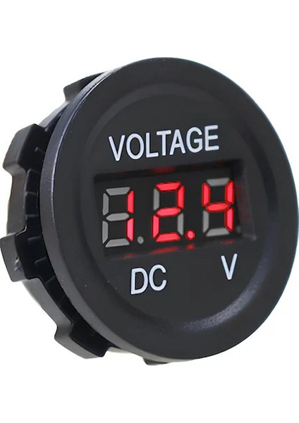 Su Geçirmez 12 Volt Dijital Voltmetre Karavan Marin