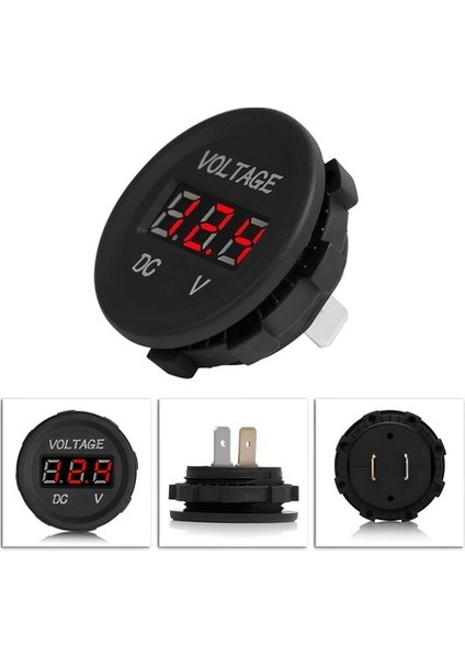 Su Geçirmez 12 Volt Dijital Voltmetre Karavan Marin modelleri