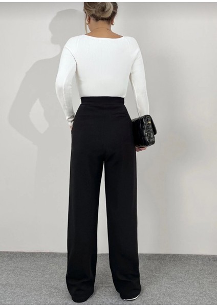 Kadın Kemer Çırtçırtlı Palazoo Pantalon fırsatları