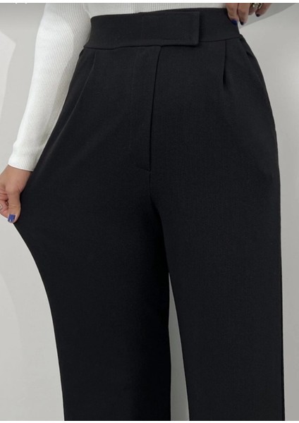 Kadın Kemer Çırtçırtlı Palazoo Pantalon indirimleri