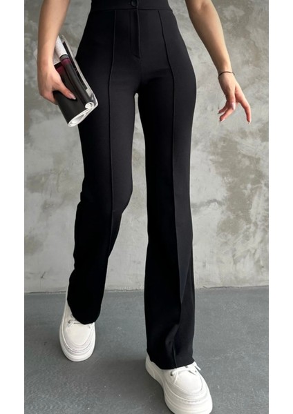 Yüksek Bel Toparlayıcılı Ispanyol Paça Palazzo Pantalon modelleri