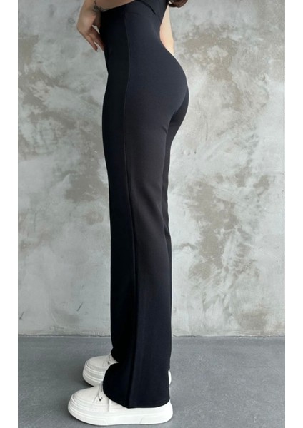 Yüksek Bel Toparlayıcılı Ispanyol Paça Palazzo Pantalon fırsatları