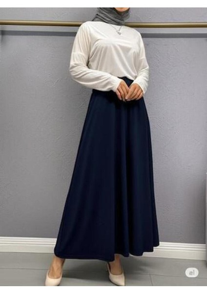 Scuba Krep Bel Lastikli Kloş ETEK(93-94CM Uzunluk)