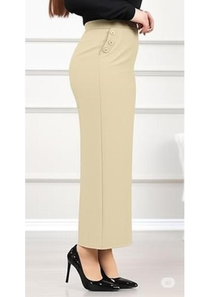 Cepli (Dügme Detaylı 93-94CM) Kalem Etek fiyatları