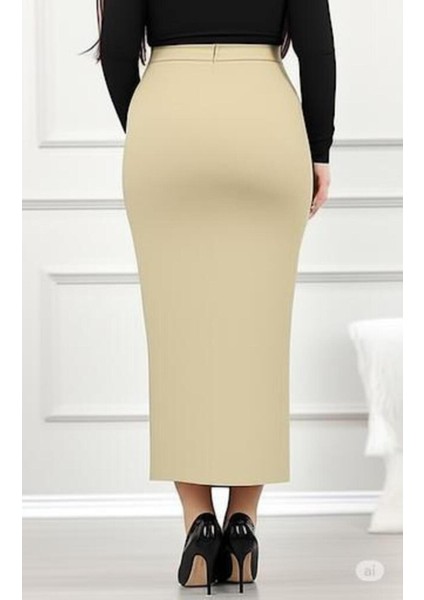 Cepli (Dügme Detaylı 93-94CM) Kalem Etek modelleri