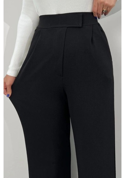 Kadın Likralı Cırt Kapama Palazzo Pantolon LQ34 modelleri