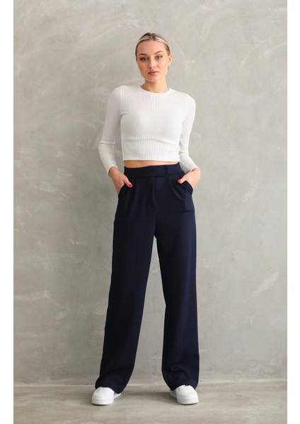 Kadın Kemer Çırtçırtlı Palazoo Pantalon fırsatları