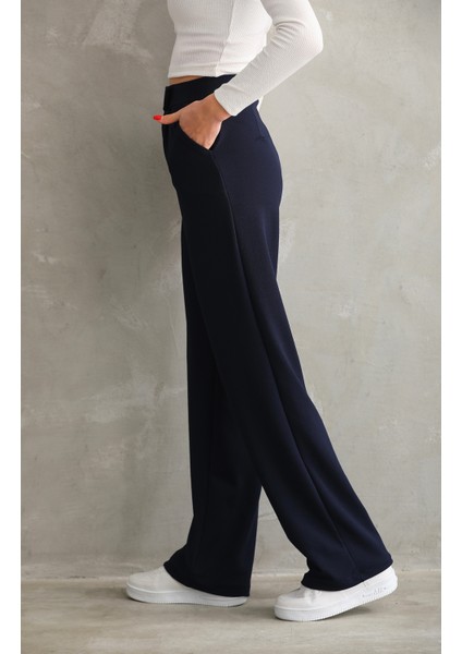 Kadın Kemer Çırtçırtlı Palazoo Pantalon