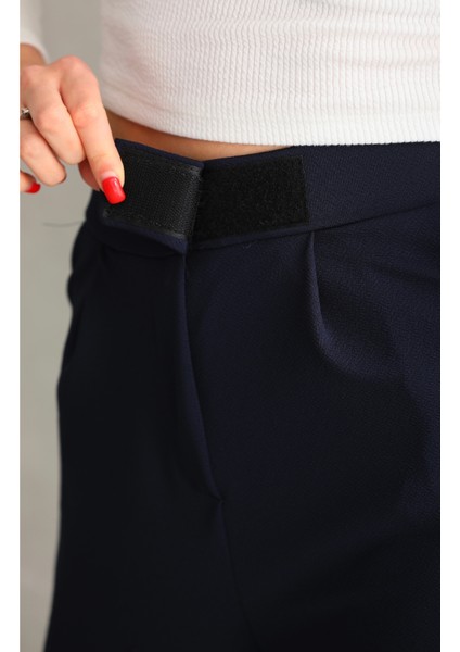 Kadın Kemer Çırtçırtlı Palazoo Pantalon