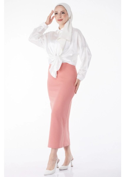 Uzun Kalem Etek Siyah Ottoman Kumaş