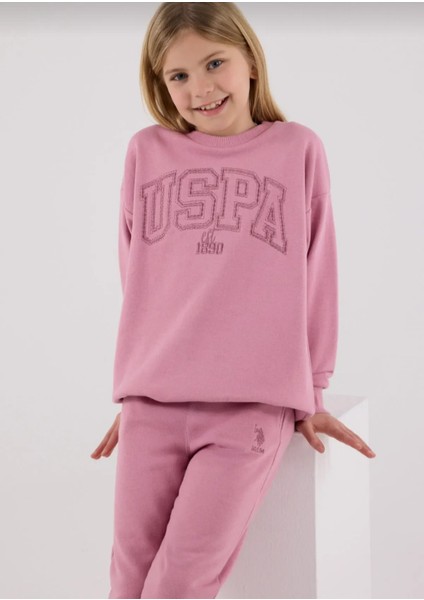 U.s. Polo Assn Kız Çocuk Pembe Eşofman Takımı fırsatları