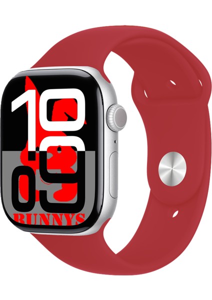 Apple iPhone 8 Uyumlu Kırmızı Akıllı Saat WATCH10 2025 Hediyeli Amoled Ekran