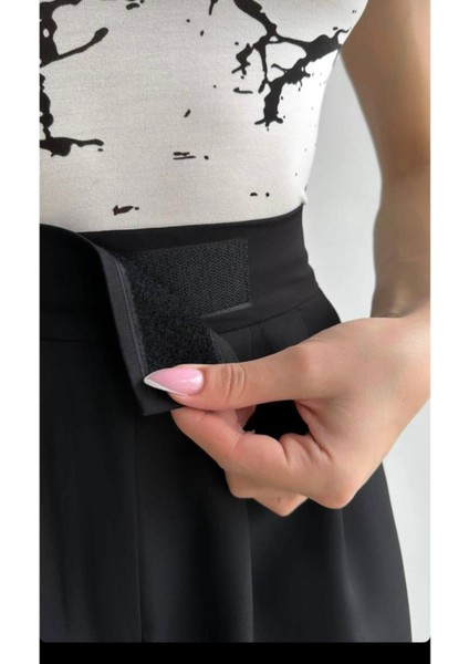 Kadın Likralı Cırt Kapamalı Palazzo Pantolon modelleri