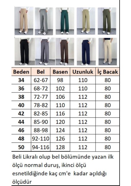 Line Kadın Likralı Cırt Kapama Siyah Palazzo Pantolon fiyatları