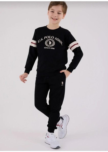U.s. Polo Assn Erkek Çocuk Siyah Eşofman Takımı