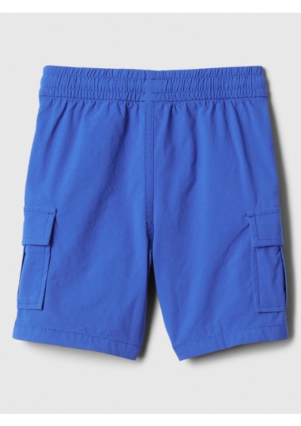 Erkek Bebek Mavi Hybrid Pull-On Kargo Şort modelleri