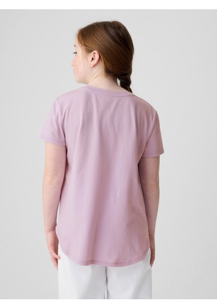 Kız Çocuk Lila Flippy Grafikli T-Shirt indirimleri