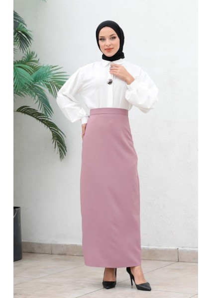 Uzun Kalem Etek Siyah Ottoman Kumaş