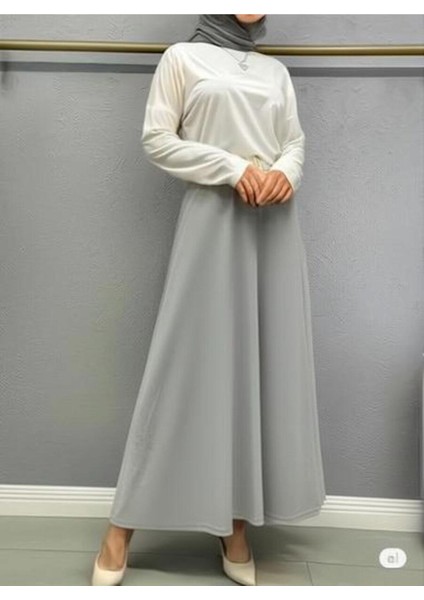 Scuba Krep Bel Lastikli Kloş ETEK(93-94CM Uzunluk)