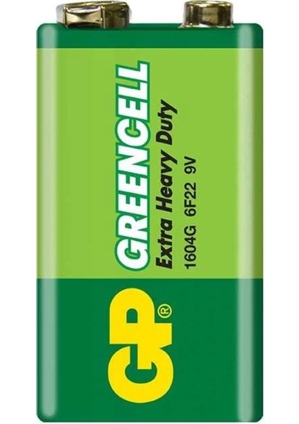 1604G-B Greencell 9 Volt Pil (10'lu Paket) fiyatları