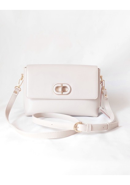 252ES458 Model Sarach Marka Bej Renk Omuz Çantası