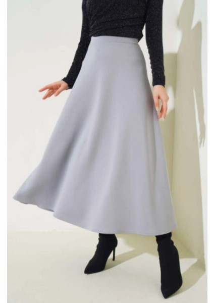 Çan Kesim Siyah Scuba Kloş Etek fiyatları