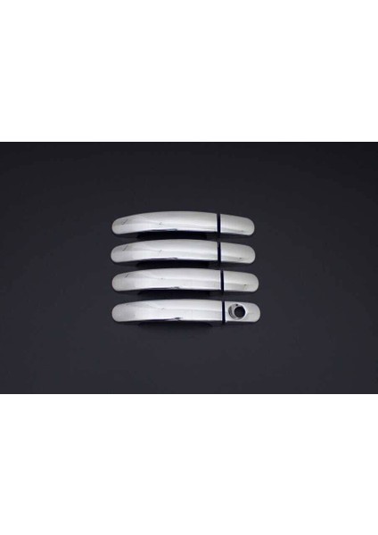 Ford C-Max Uyumlu Kapı Kolu 4 Parça 2003-2010 Paslanmaz Krom