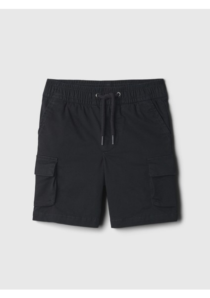 Erkek Bebek Siyah Easy Pull-On Kargo Şort