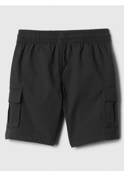 Erkek Bebek Siyah Hybrid Pull-On Kargo Şort modelleri