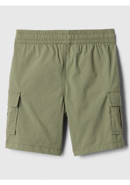 Erkek Bebek Haki Hybrid Pull-On Kargo Şort modelleri
