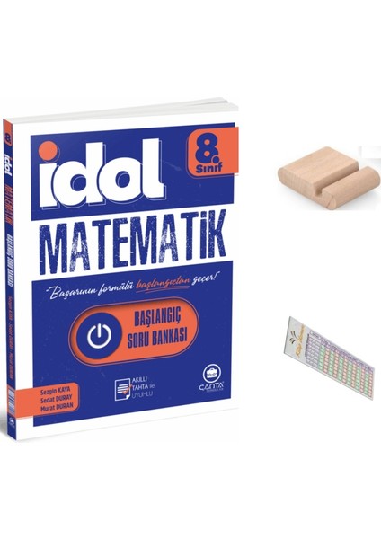 8.sınıf Idol Matematik Başlangıç Soru Bankası+Telefon Tutucu+Çözüm Ayıracı