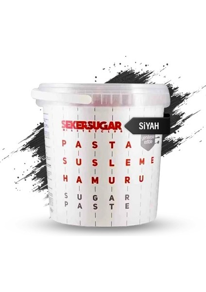 Şeker Hamuru 1 kg Siyah