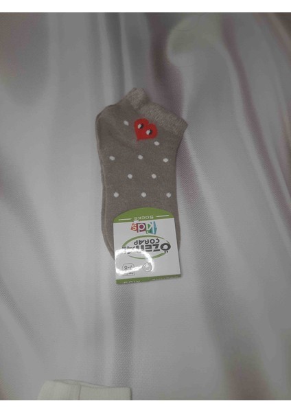 Renkli Kız Çocuk Patik Çorap %90 Pamuk %10 Elastan Desenli Rahat Çorap 4'lü fiyatları