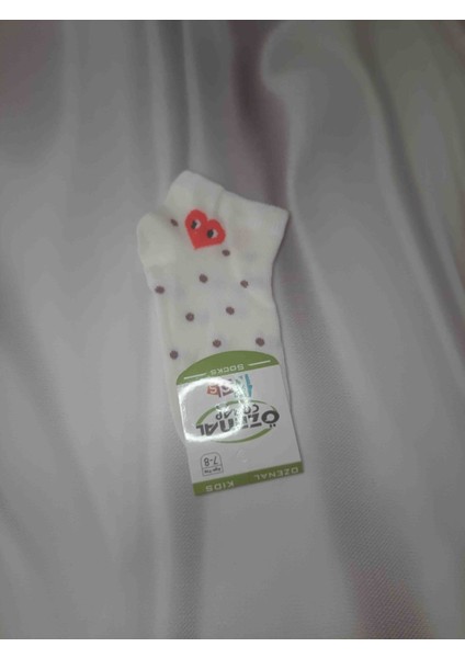 Renkli Kız Çocuk Patik Çorap %90 Pamuk %10 Elastan Desenli Rahat Çorap 4'lü modelleri