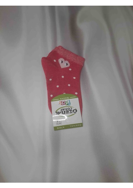 Renkli Kız Çocuk Patik Çorap %90 Pamuk %10 Elastan Desenli Rahat Çorap 4'lü fırsatları