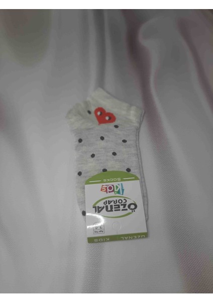 Renkli Kız Çocuk Patik Çorap %90 Pamuk %10 Elastan Desenli Rahat Çorap 4'lü indirimleri