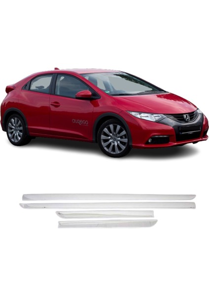 Honda Civic Uyumlu I-X Yan Kapı Çıtası 4 Parça 2012-2016 Paslanmaz Krom fiyatları