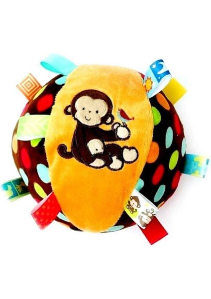 Beyaz Renkli Çıngıraklı Top ile Eğlenceli Oyun Zamanı