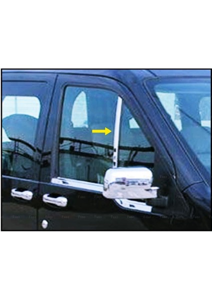 Ford Connect Uyumlu Kelebek Cam Direk Nikelajı 2 Parça 2002-2009 Paslanmaz Krom fiyatları