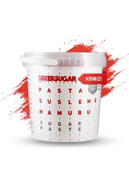 Şeker Hamuru 1 kg Kırmızı