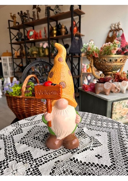 Welcome Cücesi, Gnome Cüce, Bahçe, Kapı, Teras Dekor, Hediye Alternatifi fiyatları