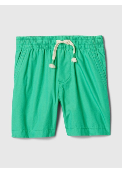 Erkek Bebek Yeşil Bağcıklı Pull-On Şort