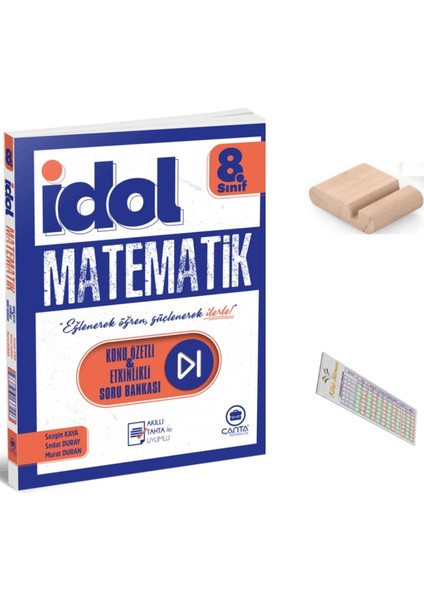 8.sınıf Idol Matematik Konu Özetli Etkinlikli Soru Bankası+Telefon Tutucu+Çözüm Ayıracı